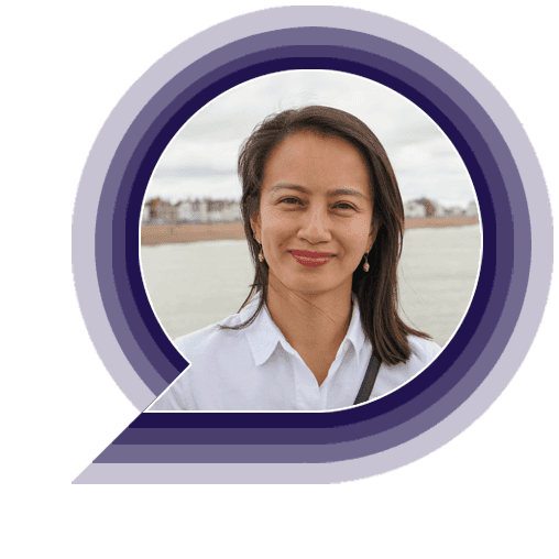 sophie parker this curious life Smiling woman outdoors near seaside background